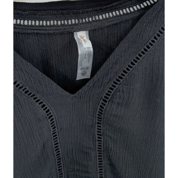 NWT Raisins Samba Ladder-Trim Split-Sleeve Caftan Cover-Up Size L Boho - Picture 4 of 11